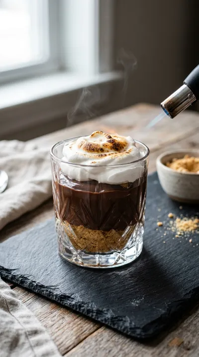 No Bake S'mores Pudding Cups