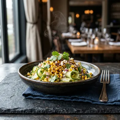 Street Corn Creamy Cucumber Salad