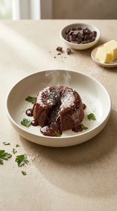 Cottage Cheese Lava Cake