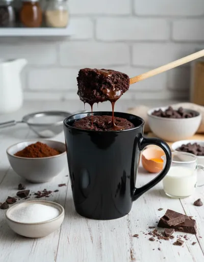 1 Minute Easy Desserts: Low Calorie Recipe - ingredients preparation