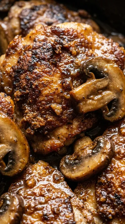 Classic Chicken Marsala with Mushrooms - ingredients preparation