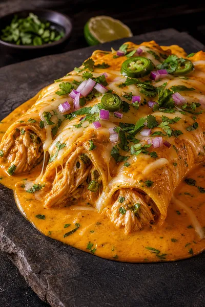 Queso Chicken Enchiladas – Quick Cheesy Dinner - ingredients preparation