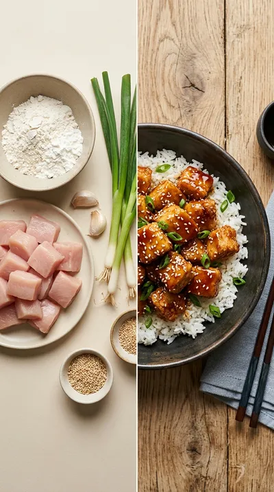 Sticky Sesame Chicken – Quick & Easy Dinner - ready to serve