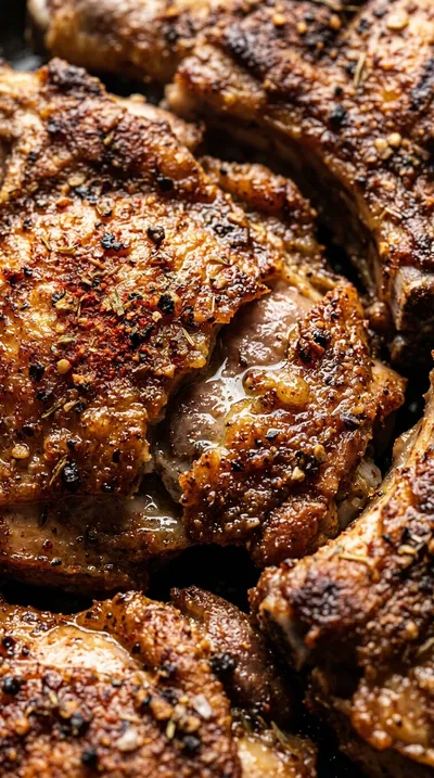 Crispy Air Fryer Chicken Thighs - ingredients preparation