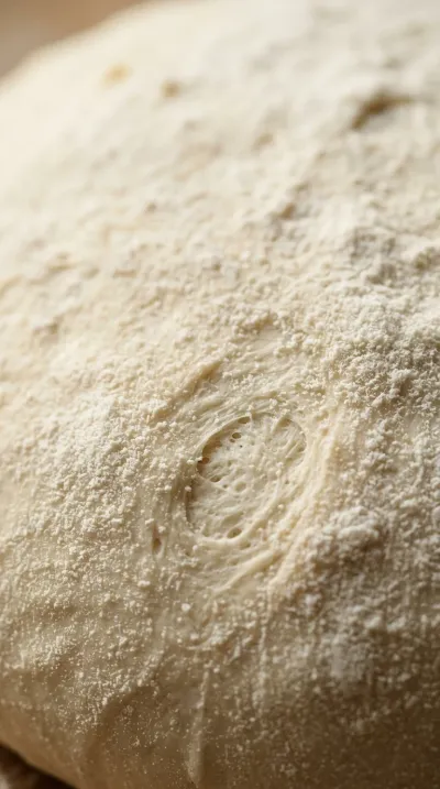 Quick Sourdough Pizza Dough – Easy Chewy Crust - ingredients preparation