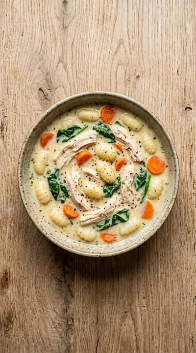 Olive Garden Chicken Gnocchi Soup Copycat - cooking process