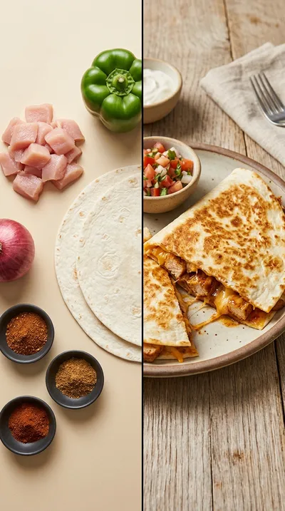 Cheesy Chicken Quesadillas – Easy Mexican Lunch - ready to serve