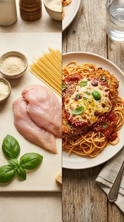 Crispy Chicken Parmesan Restaurant Style - ready to serve