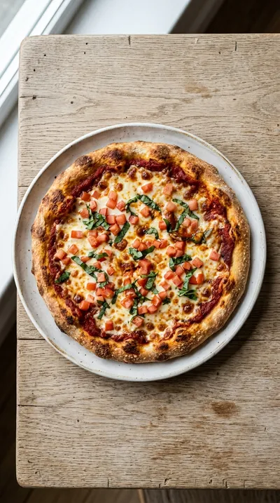 Easy Sourdough Discard Pizza Crust - cooking process