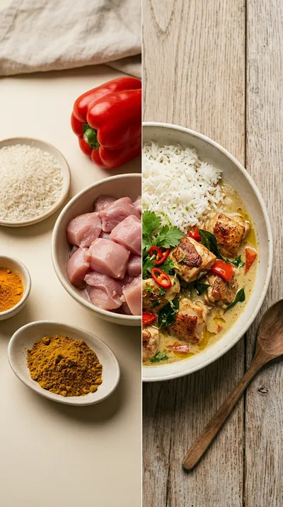 Coconut Chicken Curry – Ready in 30 Minutes - ready to serve