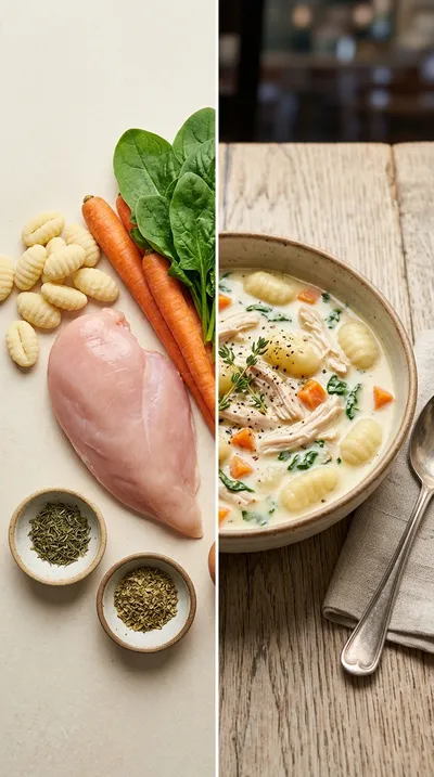 Olive Garden Chicken Gnocchi Soup Copycat - ready to serve