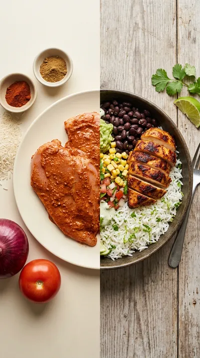Chipotle Chicken Burrito Bowl (Copycat) - ready to serve