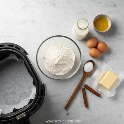 Air Fryer Churro Bites - cooking process