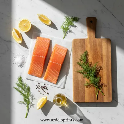 Air Fryer Salmon Recipe - cooking process