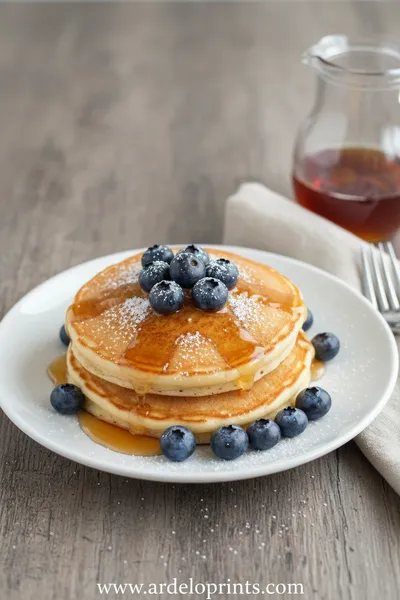 American Pancakes Recipe - ready to serve
