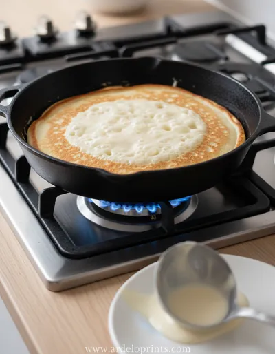 American Pancakes Recipe for Fluffy Breakfast - ingredients preparation