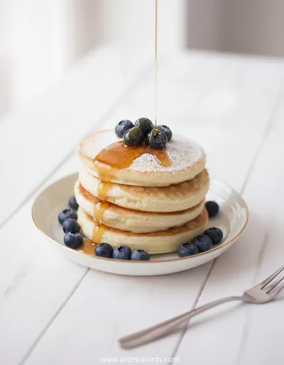 American Pancakes Recipe for Fluffy Breakfast - ready to serve