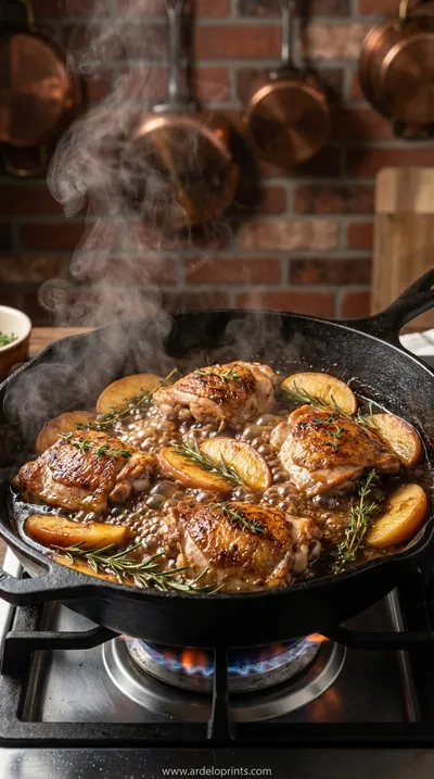 Apple Cider Chicken: Cozy Fall Dinner Recipe - cooking process