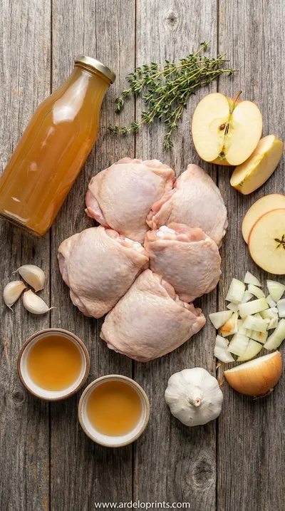 Apple Cider Chicken: Cozy Fall Dinner Recipe - ingredients preparation