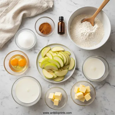 Apple Fritter Bites Recipe - ingredients preparation