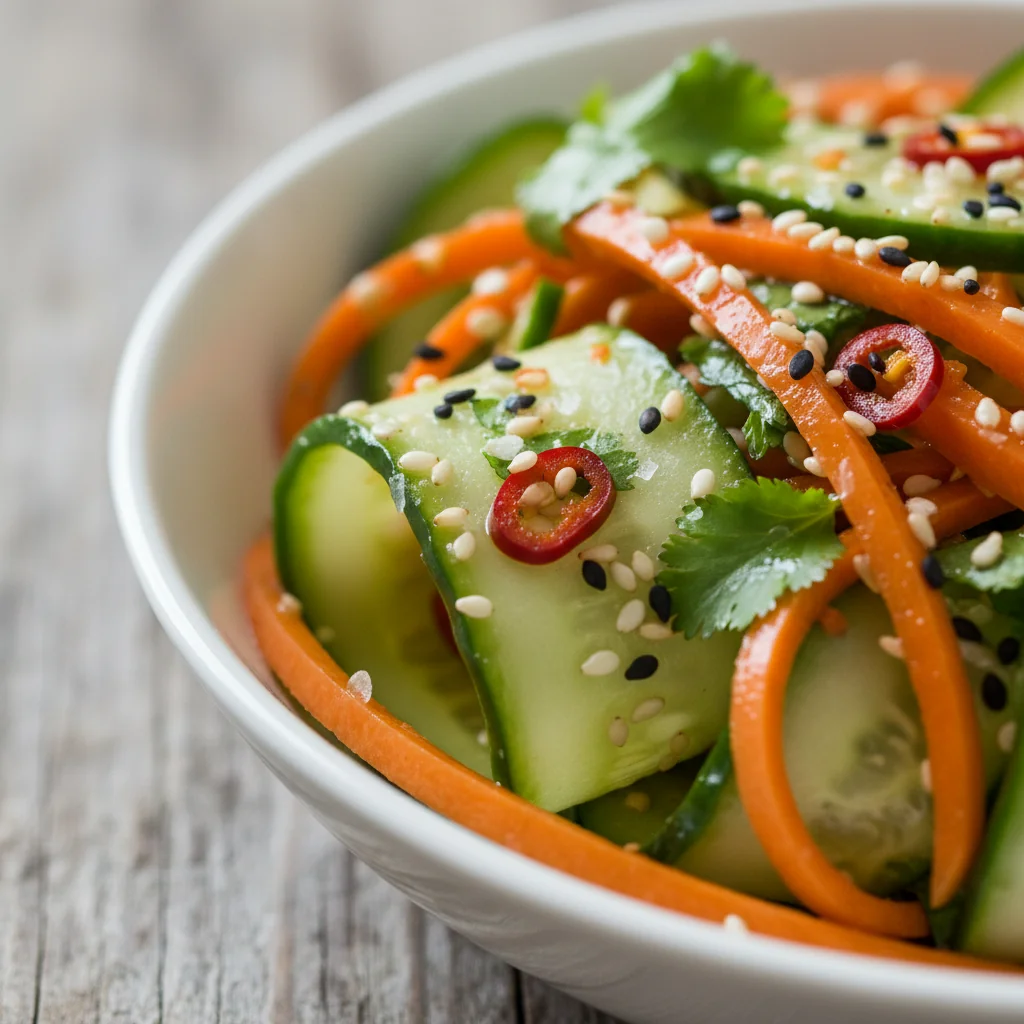 Asian Carrot & Cucumber Salad – A 15-Minute Flavor Fix! - feature image