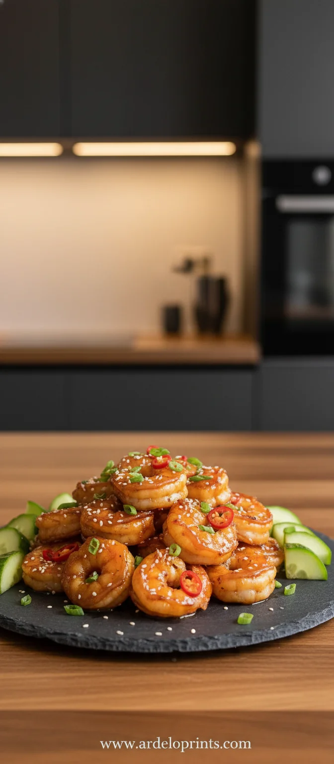 Asian Chilli Garlic Prawns - feature image