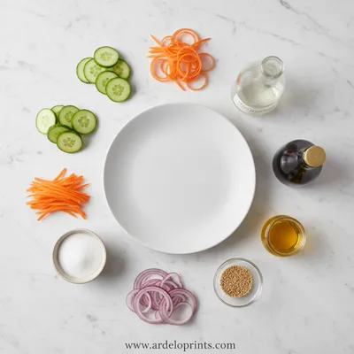 Asian Cucumber Salad - cooking process