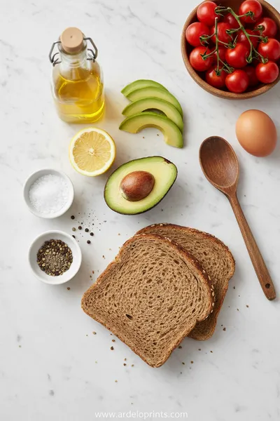 Avocado Egg Toast Recipe - cooking process
