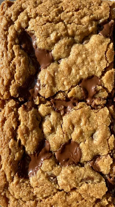 Chewy Chocolate Chip Cookie Bars Recipe - ingredients preparation
