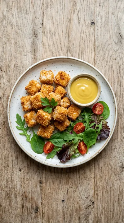 Homemade Crispy Chicken Nuggets - cooking process
