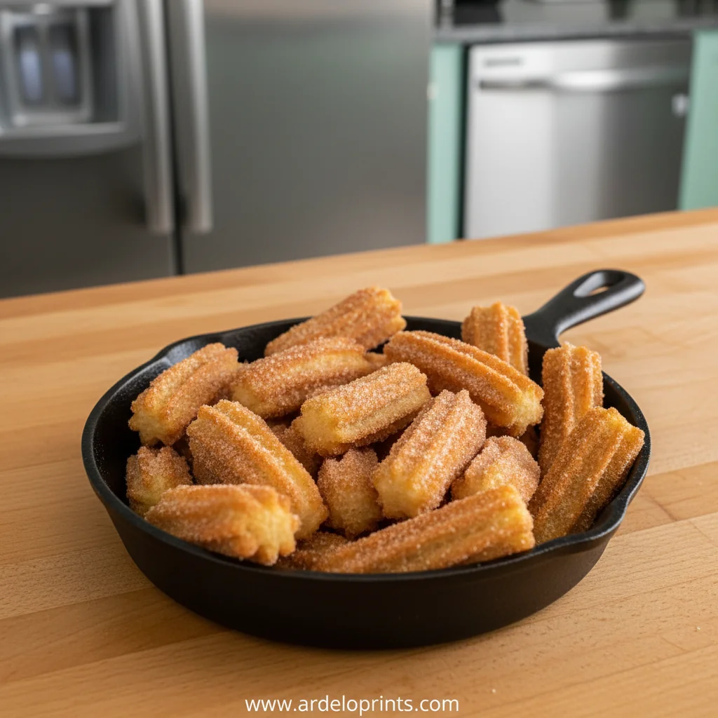 Easy Baked Churro Bites - feature image