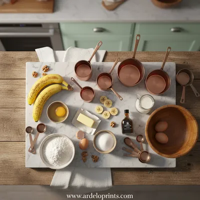 Best Banana Bread Recipe - ingredients preparation