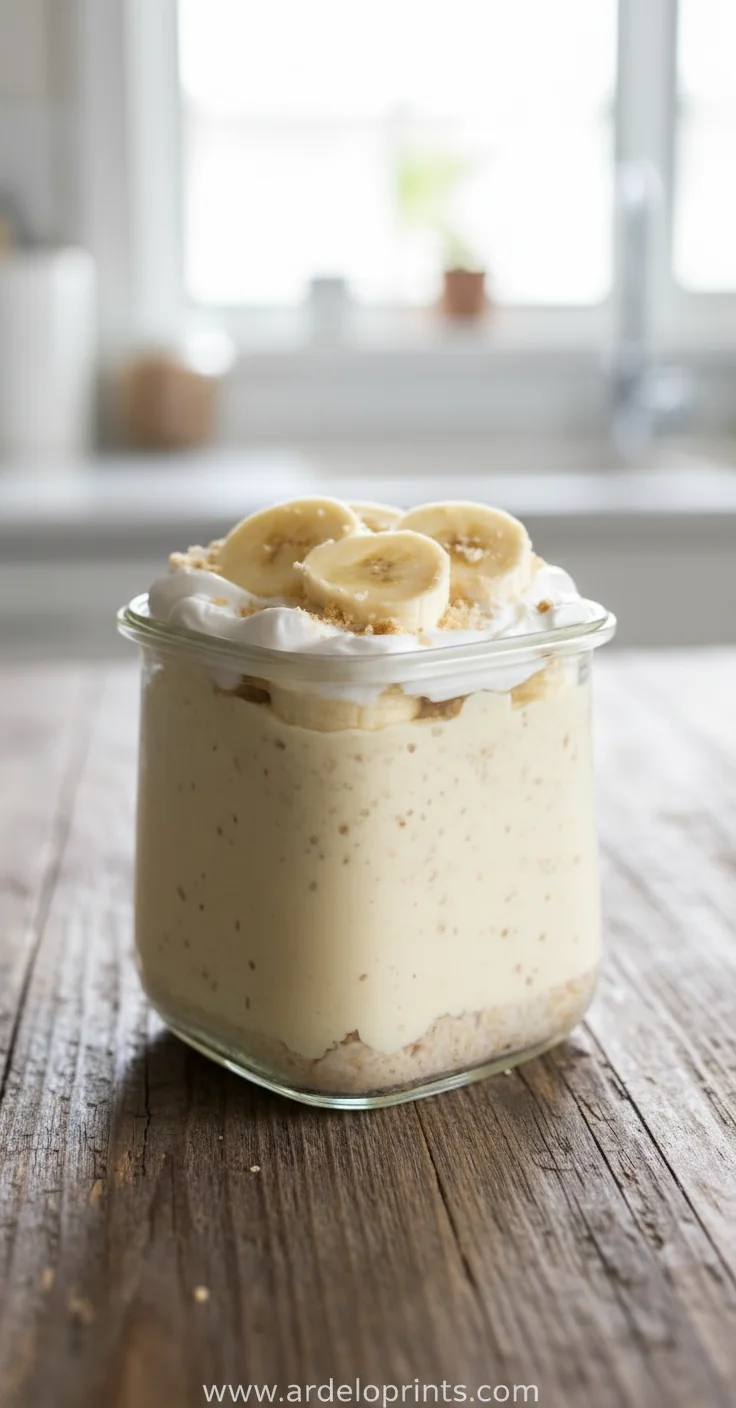 Banana Cream Pie Overnight Oats Recipe