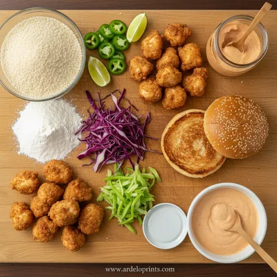 Bang Bang Chicken Sliders - cooking process