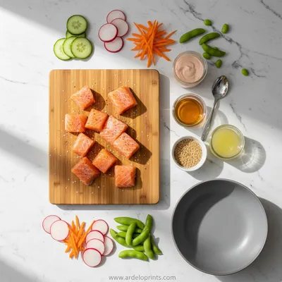 Bang Bang Salmon Bites Bowls – Easy Recipe - cooking process