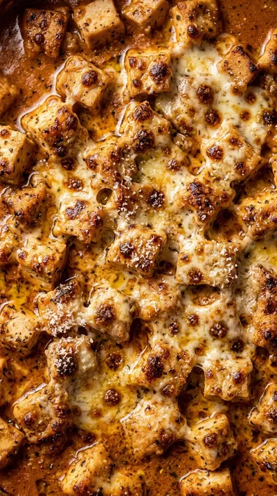 Creamy Chicken Pasta Bake With Mozzarella - ingredients preparation