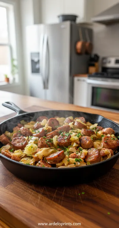 Beef Sausage and Cabbage Stir Fry (30 Minutes) - ingredients preparation