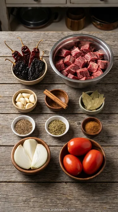 Crock Pot Birria Tacos Recipe: Easy & Delicious - ingredients preparation