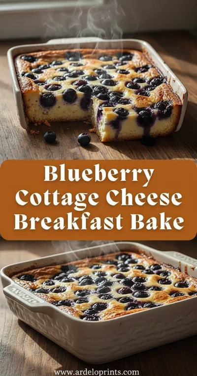 Blueberry Cottage Cheese Breakfast Bake Recipe