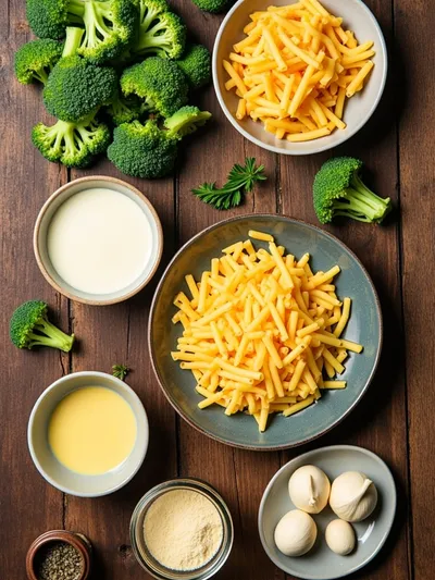 Best Broccoli Cheese Pasta Recipe - ingredients preparation
