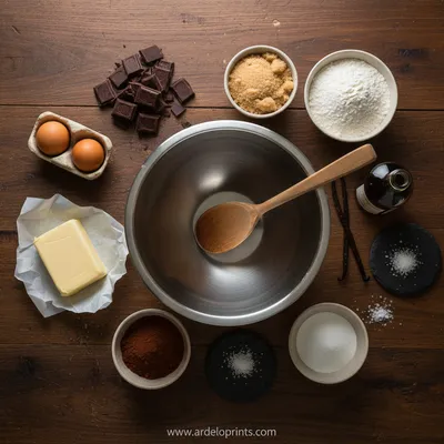 Fudgy Chewy Browkies Recipe - cooking process