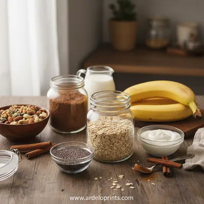 Brown Sugar Overnight Oats Recipe - cooking process