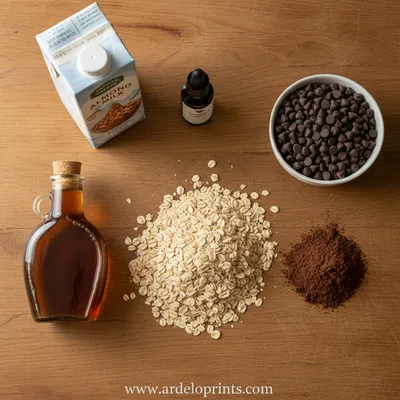 Brownie Batter Overnight Oats - cooking process