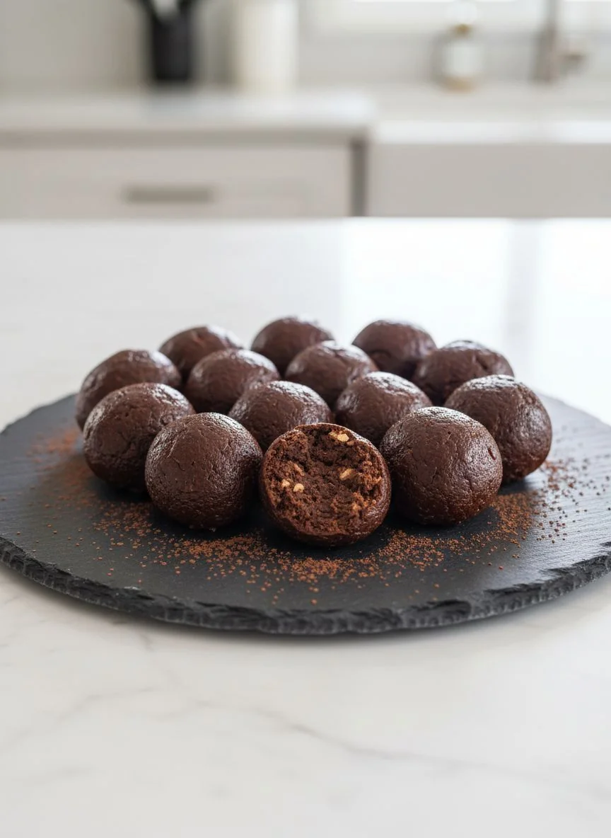 Brownie Batter Protein Balls – Easy Snack Recipe - feature image