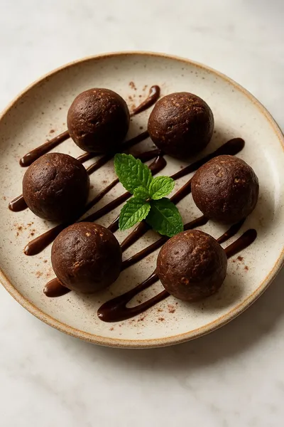Brownie Batter Protein Balls – Easy Snack Recipe - ready to serve