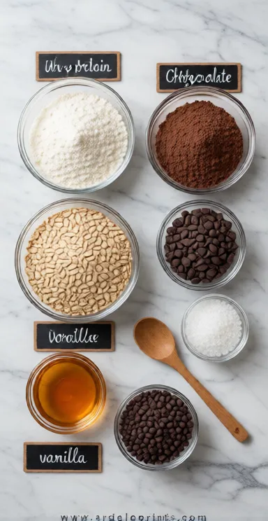 Brownie Batter Protein Balls – Easy Snack Recipe - cooking process