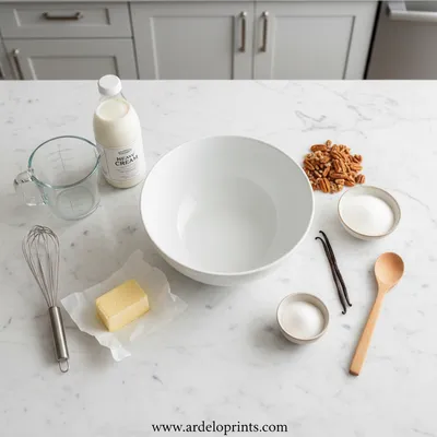 Homemade Butter Pecan Ice Cream Recipe - cooking process