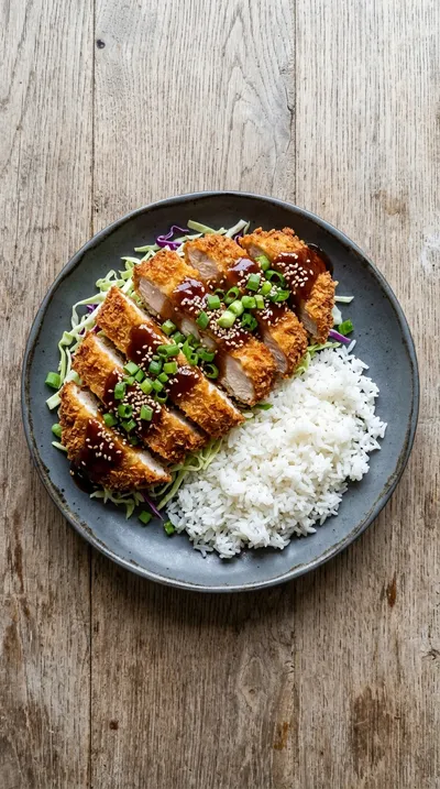 Crispy Chicken Katsu with Tonkatsu Sauce - cooking process