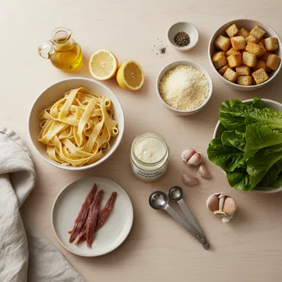 Caesar Pasta Salad Recipe - cooking process