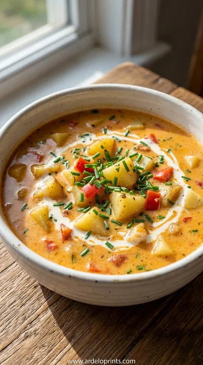 Cajun-Style Creamy Potato Soup: Warm Comfort Recipe - ready to serve